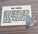 Sterling Silver Goddess Kali Yantra Yoni Transformation Pendant