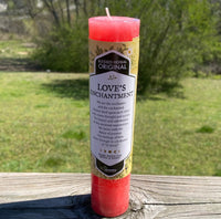 Love’s Enchantment pillar Candle Coventry Creations love desire Candle USA