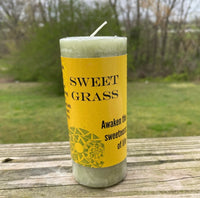 Sweet Grass Cleansing Candle Coventry Creations World Magic Candle USA 