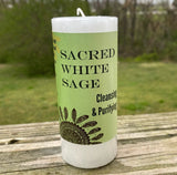 Sacred White Sage Purifying Candle Coventry Creations world magic candle USA 2x4 limited edition