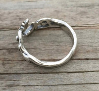 Moon Dancer Night Goddess Ring .925 Sterling Silver Adjustable Moon and Star Ring USA