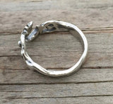 Moon Dancer Night Goddess Ring .925 Sterling Silver Adjustable Moon and Star Ring USA