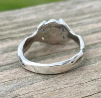 Earth Dreamer Isis Egyptian Moon Goddess Ring .925 Sterling Silver w/ Genuine Black Onyx