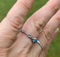 Celtic Medieval Dragon Ring .925 Sterling Silver with Genuine Turquoise gemstone USA