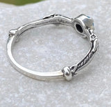 Celtic Medieval Dragon Ring .925 Sterling Silver with Genuine Turquoise gemstone USA