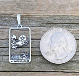 Sterling Silver Ace of Cups Tarot Necklace