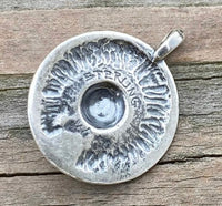 Sun Wolf Pendant Sterling Silver