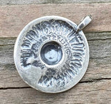 Sun Wolf Pendant Sterling Silver
