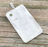 Empress Tarot Card Pendant .925 Sterling Silver Natural Peridot Gem Venus Love USA Libra Taurus