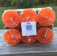 Joy Reiki Candles Crystal Journey Candles All Natural Votives Candles (Sealed 6 Pack) Meditation Manifestation Candle