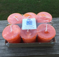 Joy Reiki Candles Crystal Journey Candles All Natural Votives Candles (Sealed 6 Pack) Meditation Manifestation Candle