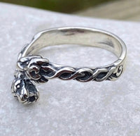 Adjustable Celtic Lion Ring