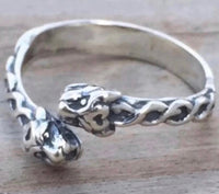 Celtic Lion Ring .925 Sterling Silver Adj. sz 6 - 9 Goddess Ishtar Lion ring USA