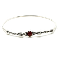 Medieval Lion Torc Necklace .925 Sterling Silver w/ Genuine Carnelian gem Torq Made in USA