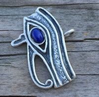 Eye of Horus Sterling Silver with Lapis Lazuli
