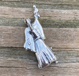 Magician Tarot pendant .925 Sterling Silver w/ genuine Sunstone 3D sculpted Made in the USA