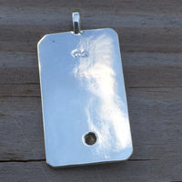 Sun Tarot Card Pendant Sterling Silver w/ Genuine Citrine gemstone - Prosperity Success USA