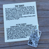The Chariot Tarot Card Pendant - 7 in the Major Arcana