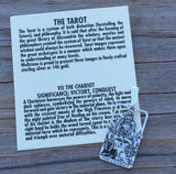 The Chariot Tarot Card Pendant - 7 in the Major Arcana