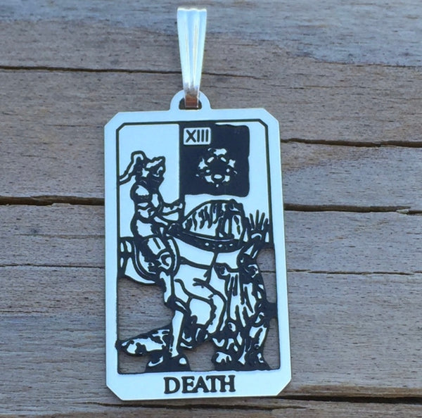 Death Tarot Card Pendant - Number 13 in the Major Arcana