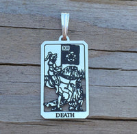 Death Tarot Card Pendant - Number 13 in the Major Arcana