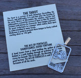 Ace of Pentacles Pendant - Good Fortune amulet